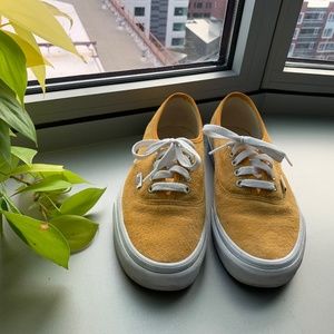 Vans Yellow Authentic Suede sneakers